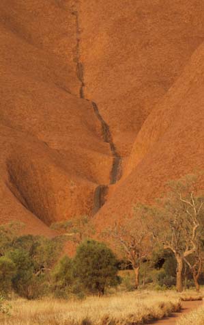 Uluru in the dry