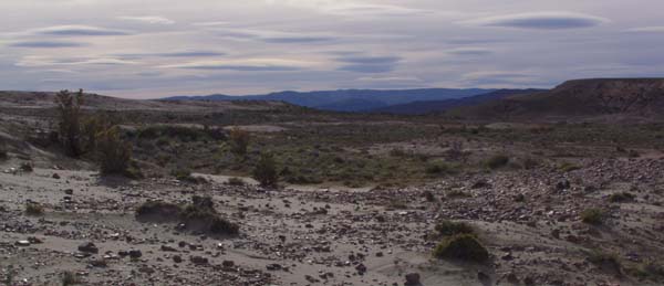 Lenticular clouds near Sarmiento