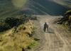 Cyclist on road to Palca