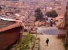 Girl walking to school, Cusco