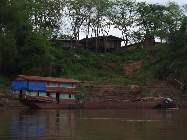 Parked barge