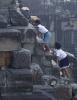 Children 70 ft up Angkor Wat