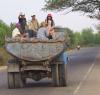 Kids in pickup truck