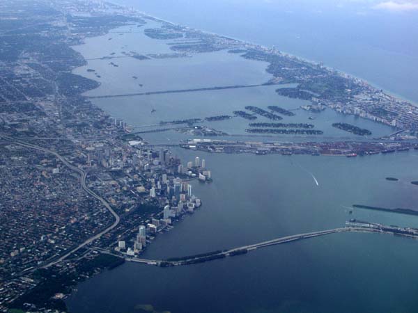 Aerial picture of Miami