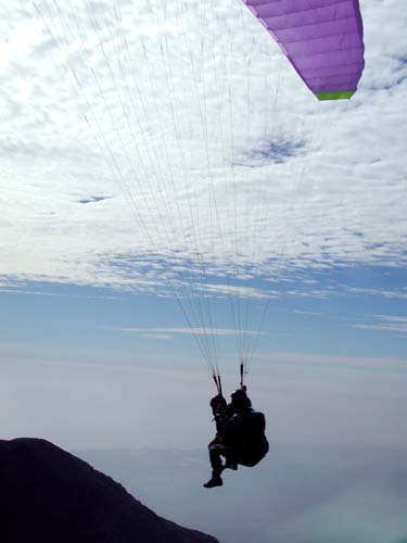 Chad and Heather flying tandem