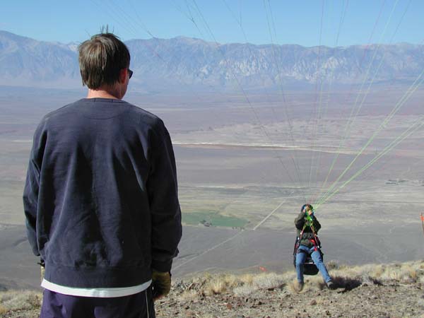 Deborah's first high flight!