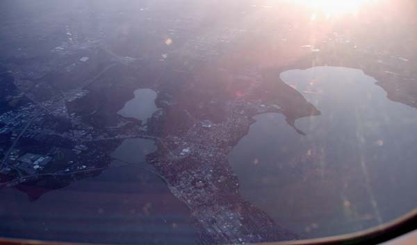 Madison, Wisconsin from the air