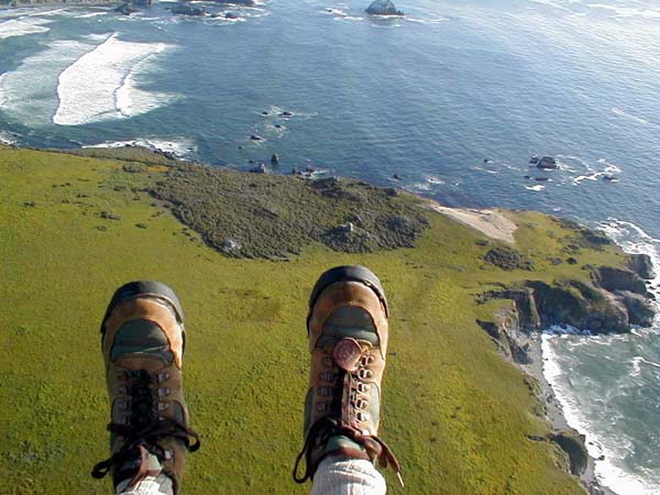 My boots over Big Sur LZ