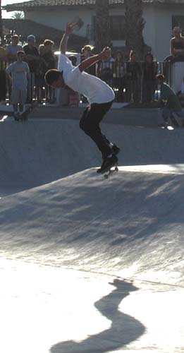 Skateboard freefall