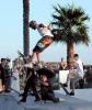 Opening day skateboard stunts
