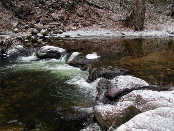 Water and snow - Boulder, CO