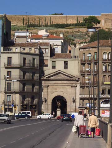 Entrance to busy Lleida