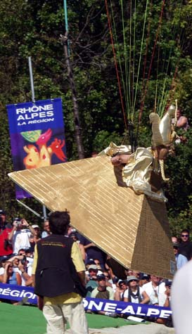 Pyramid takeoff