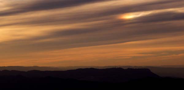 Sundog over Spanish mts