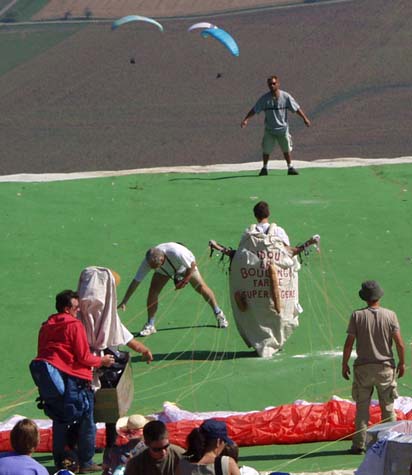 To launch a giant bag of flour