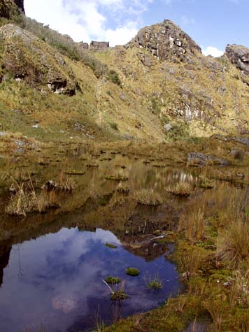 Inca Wasi reflected in pool Inca Wasi reflected in pool