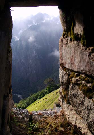 Machu Picchu window Machu Picchu window