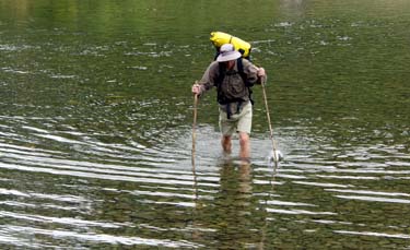 River crossing to get to the free campspot
