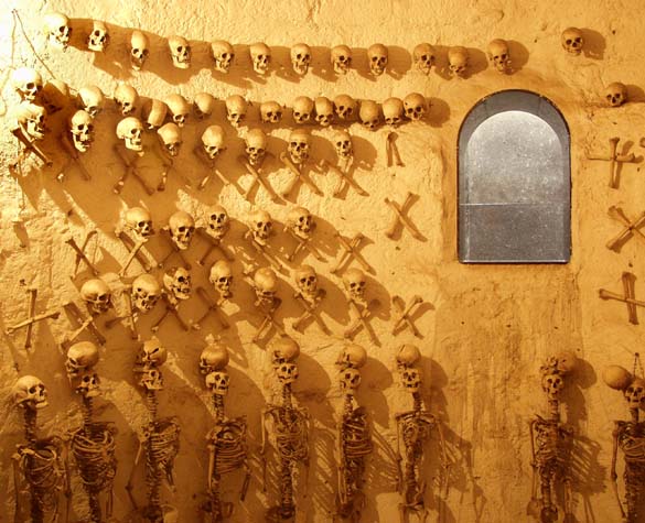 Spanish skeletons in Enrique Torres Belón's tomb