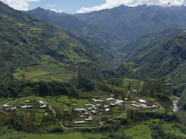 View of Pucyura from Vitcos