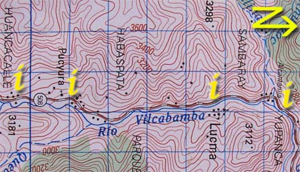 Map of the section 1 route, all contained image map links are available from the textual links on this page