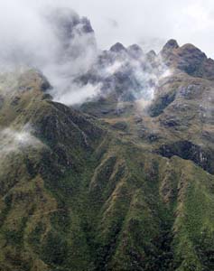 First view of Inca Wasi from first water spot