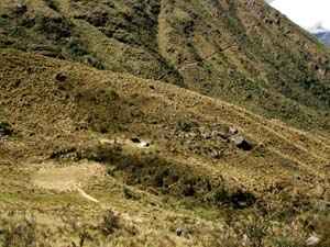 Empty Puncuyoc base camp