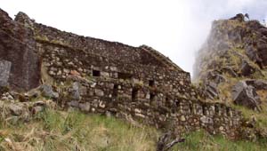 Front view of Inca Wasi from the entrance stairs