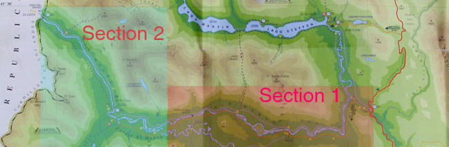 Argentina's part of the route, from the highway to Chile