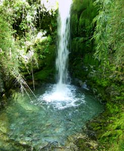 Image of a waterfall pool