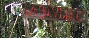 Lago Vidal sign