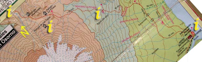 Map of the section 1 route, all contained image map links are available from the textual links on this page