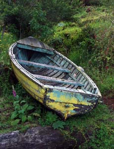 Old boat at Chilcon landing