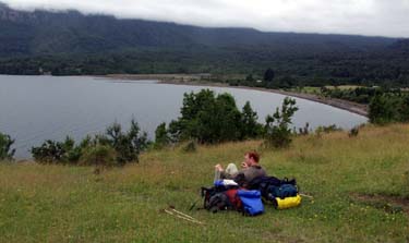 View of the end of Lago Rupanco