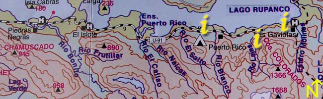 Map of the section 3 route, all contained image map links are available from the textual links on this page