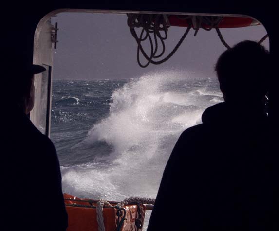 View from the back of the ferry to Stewart Island